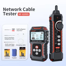 NOYAFA NF-8209S Cable Tracker Network Cable Tester LCD Display Poe Checker Cat5 Cat6 Measure Length Wiremap Tester Network Tools