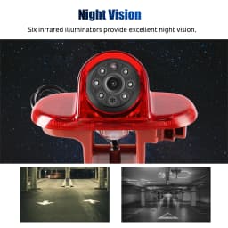 ESSGOO Reversing Rear View Backup Camera Night Vision 3rd Brake Light for Renault Trafic MK2/Vauxhall/Opel Vivaro A X83