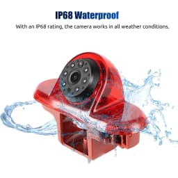 ESSGOO Reversing Rear View Backup Camera Night Vision 3rd Brake Light for Renault Trafic MK2/Vauxhall/Opel Vivaro A X83