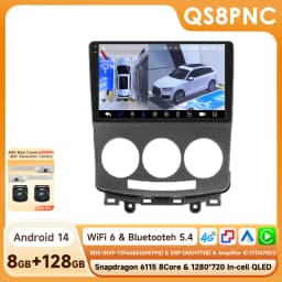 Hizpo AI Voice Radio For Mazda 5 2005 - 2010 4G Car Multimedia Video Player GPS 2din Autoradio Wireless CarPlay Android Auto DSP