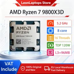 AMD Ryzen 7 9800X3D Processor 8-Core 16 Thread 104MB Game Cache Acceleration Frequency 9800X3D V-Cache Game Processor 5.2GHz CPU