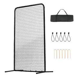 SucceBuy 7x4 ft I Screen Baseball for Batting Cage Baseball Softball Safety Screen Body Protector Portable Batting Screen