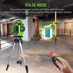 CLUBIONA 4D 16 lines Cross Line Laser Level Green Beam Line For Tiles Floor Multi function & Horizontal Vertical Self-Leveling
