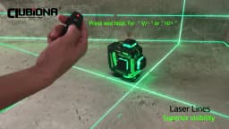 CLUBIONA 4D 16 lines Cross Line Laser Level Green Beam Line For Tiles Floor Multi function & Horizontal Vertical Self-Leveling