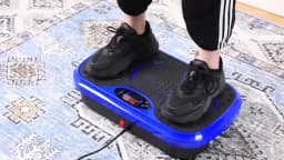 Vibration Plate Exercise Machine - Whole Body Workout Vibration Fitness Platform w/ Loop Bands - Home Training Equipment