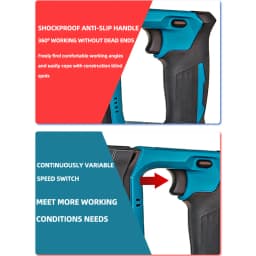 4800ipm Cordless Electric Hammer Drill Dual Functionality 680rpm Speed for Concrete Steel Wood Drilling Needs