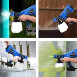 BRIEFNESS Paint Sprayer Fence Paint Sprayer for Fencing Decking with 3 Spray Patterns 1000ml Capacity for Home Use