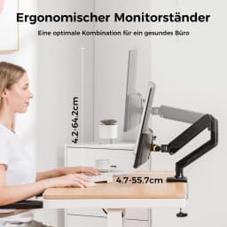 GTPLAYER Monitor Mount Mount Monitor Arm Monitor Holder For 13 To 32 Inch Screens Single Monitor Arm Stand Holds 2 ~ 10 kg