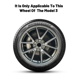 Hubcap Replacement for Tesla Model 3 (2017-2023) – 18 Inch Knife Style Full Rim Wheel Cover Caps (Set of 4 Wheel Covers)