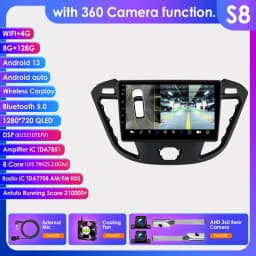 9" Hizpo Wirless CarPlay Android Auto Car Radio for Ford Transit Tourneo Custom 2013 - 2021 Multimedia Navi GPS BT 4G RDS DSP