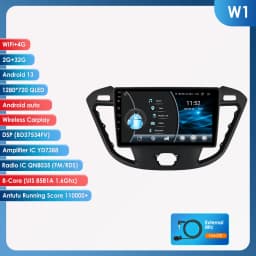 9" Hizpo Wirless CarPlay Android Auto Car Radio for Ford Transit Tourneo Custom 2013 - 2021 Multimedia Navi GPS BT 4G RDS DSP