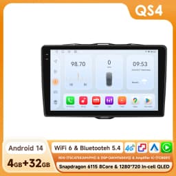 9" Hizpo 2Din CarPlay Android Auto Car Radio for Alfa Romeo Giulietta 2015 -2018 Snapdragon 6115 RDS DSP 4G BT GPS Navi 360°CAM