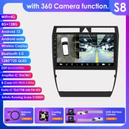 Hizpo 2Din 9inch CarPlay Andoird Auto Car Radio for Audi A6 RS6 S6 1997 - 2004 Navi GPS RDS DSP SWC BT 4G UI7862 Multimedia