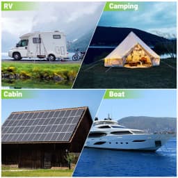 8000W Solar Power Inverter DC 12V/24V to AC 230V Pure Sine Wave Inverter Converter with RC and Dual USB Car Charge Inverter