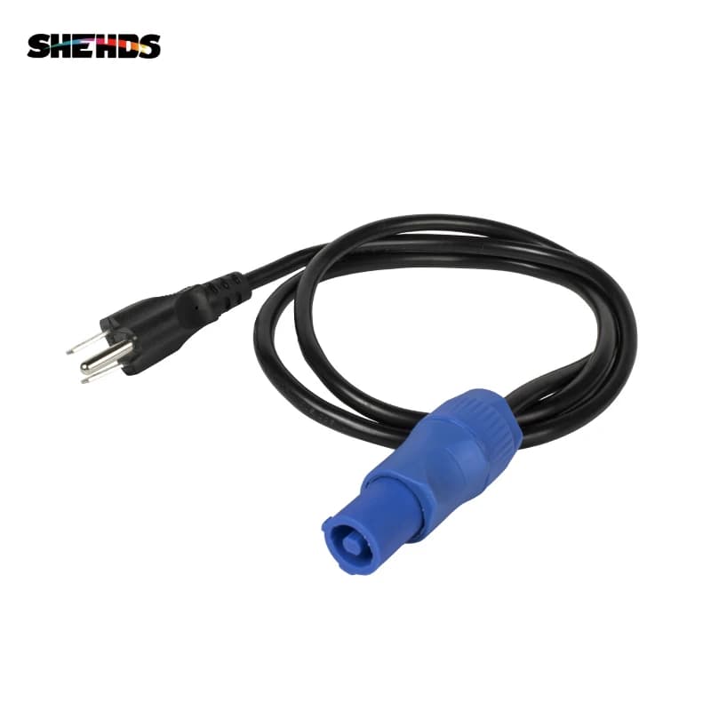 SHEHDS Powercon Power Plug Connector Blue/White for Stage Equipment Led Par Light Moving Head Light US Euro UK AU Plug