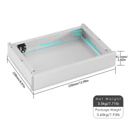 Nobsound Amplifier Full Aluminum Chassis DIY Enclosure Metal Amp Cabinet 330×228×61.5mm