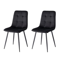 EGOONM Set of 2/4/6 Dining Room Chairs,Upholstered Chairs,Design Chair with Backrest,Velvet Seat,Metal Frame Kitchen Living Room