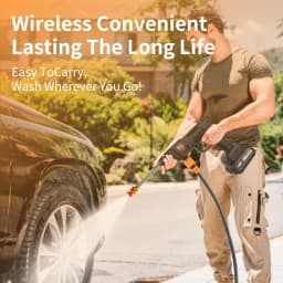 50Bar Cordless High Pressure Car Washer Spray Water Gun Foam Generator Water Gun Spray Cleaner Car Washing Machine for Home