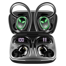 Wireless Earbuds, Bluetooth 5.3 Headphones with Built-in Mic, 50H Playback IP7 Waterproof Running EarHooks Headphones.