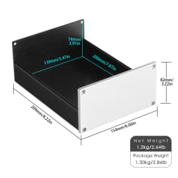 Nobsound Aluminium Chassis DIY Enclosure for Power Amplifier HiFi Amp Case 154×209×82mm