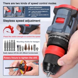 2 in1 Brushless Electric screw driver Hammer Cordless roll Impact Multifunctional Power Tool For Makita 21V Battery