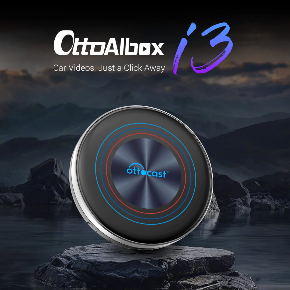 OTTOCAST OttoAiBox i3 Wireless CarPlay Snapdragon 6125 Android 13 AI Box for Netflix for BMW ID6 ID7 ID8 ID9 Car Accessories