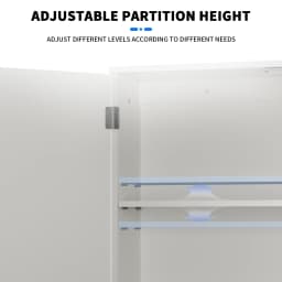EFAN Storage Cabinet, Freestanding/Wall Mounted Bathroom Unit with Adjustable Shelf, Multi-purpose Waterproof Cupboard Furniture