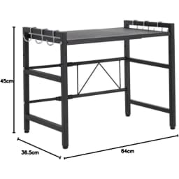 Support Extensible pour Four à Micro-Ondes, Support d'étagère à Hauteur réglable Suspendus Organisateur de Rangement de Cuisine