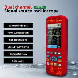 NEW Handheld Oscilloscope Multimeter DDS Generator 2 Channels, 50MHz Bandwidth 250MSa/s Sampling Rate 20000 Counts voltmeter
