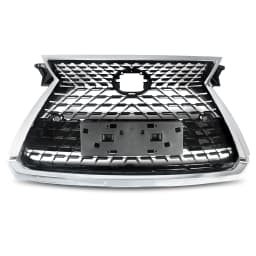 SAIQINGSP Front Upper Grille Chrome & Black Fit RX350 RX450 2016-2019 Car Accessories Tools