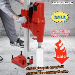 4250W Concrete Core Drill, Diamond Core Drilling Machine for Wet Drilling 220V/110V