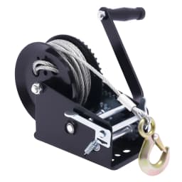 3306.93lbs Manual Winch Hand Crank Winch Boat Winch With 32.81ft Cable 4:1/8:1