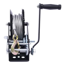 3306.93lbs Manual Winch Hand Crank Winch Boat Winch With 32.81ft Cable 4:1/8:1