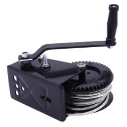3306.93lbs Manual Winch Hand Crank Winch Boat Winch With 32.81ft Cable 4:1/8:1