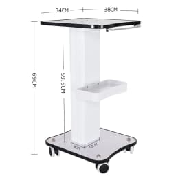 360° Rotation Rolling Trolley Cart Storage Equipment Machine, SPA Beauty Salon Stand Organizer