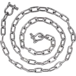 SucceBuy 20'x5/16" Boat Anchor Chain 3/8" Bow Shackles 7120LBS Chain Breaking Load Marine Grade Stainless Steel for Most Anchors