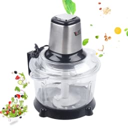 5L Electric Meat Grinder Mincer Mixer Food Chopper 220V 300W Electric Kitchen Chopper 4 Blades Cooking Machine 10000RPM