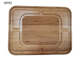 Bamboo Wood Cutting Board Cutting Carving Raised Ridges to Hold Meat for Holiday Thanksgiving Christmas Dinner