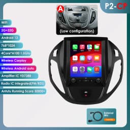 9.7" Hizpo Android13 Autoradio for Ford Tourneo Transit 2012 - 2023 Tesla Style Multimedia GPS RDS DSP 4G Carplay UI7862 360CAM