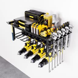 Power Tool Organizer Wall Mount, Heavy Duty Garage Tool Organizers And Storage Rack, 2 Layers/4 Layers Metal Tool Organizer