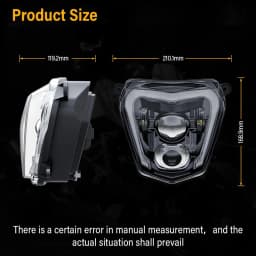 E-24 Motorcycle LED Headlight Assembly Headlamp Plug&Play For KTM duke 690 2012-2016 2017 2018 2019 690R 2013-2015 2016 2017
