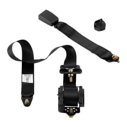 1x 3 Point Adjustable Belts Universal For Rear Side Seats Of Trucks for Universal 3-Point Inertia Seats Belt Kit Car Truck Adjustable Black