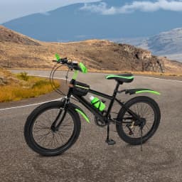 20" 7 Speeds Mountain Bike for Kids, Adjustable Height MTB Bicycle , Kids Bike for Boys Girls 1.3-1.5m with Dual-Disc Brake