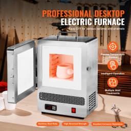 SucceBuy 1500W Electric Melting Furnace Max Temperature 2192℉ Stainless Steel Metal Clay DIY Metal Tempering Glazing on Pottery