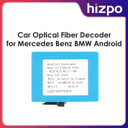 HIZPO Android Car Radio D2B Optical Fiber Box for Mercedes Benz Porsche with Harman Kardon JBL Bose External Amplifier