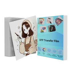 20 Sheets DTF Transfer Film Paper A4 Double Sided Matte Clear Pretreat PET Heat Transfer Paper