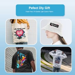 20 Sheets DTF Transfer Film Paper A4 Double Sided Matte Clear Pretreat PET Heat Transfer Paper