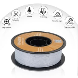 KINGROON Marble PLA Filament 1.75mm 1kg Like Marble White Stone 3D Printer FIlament, Plastic Spool 2.2lbs 3D Printing Material