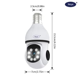 4K/8MP WiFi Smart Camera Spotlight E27 Bulb Camera Home Indoor Baby Monitor Full-Color 360 ° Panoramic Wireless IP Camera