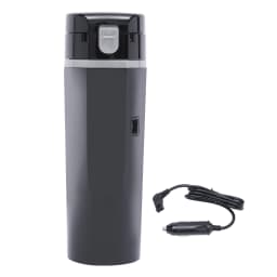 Electric Car Kettle Heater Digital Display Car Heating Cup with Anti-Game Lid Touch Control 304 Stainless Steel Liner for Car